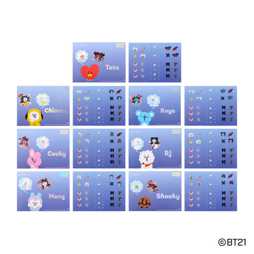 Mystery BT21 Face Crystals