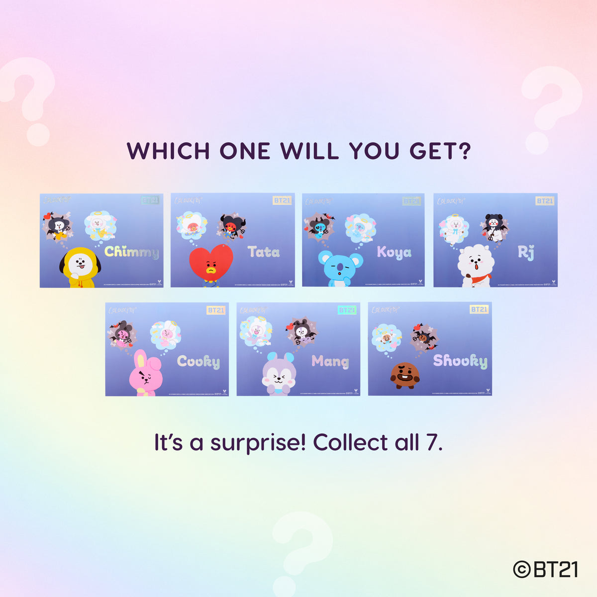 Mystery BT21 Face Crystals