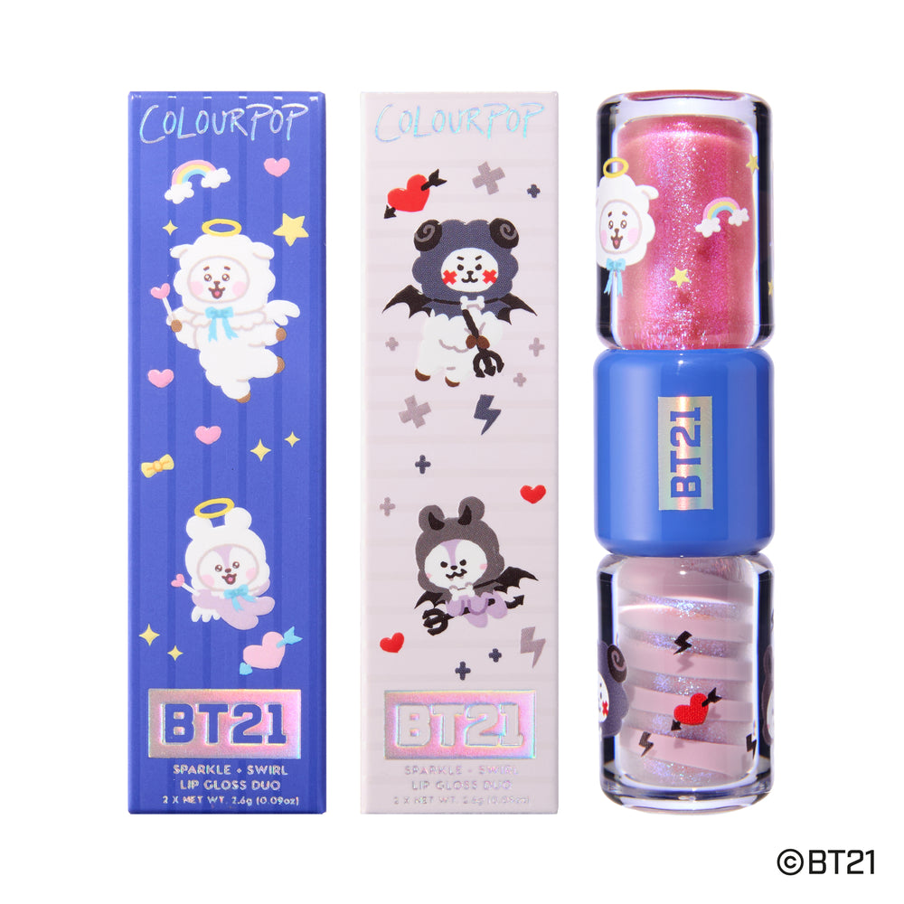 Fluffy n’ Mysterious Sparkle + Swirl Lip Gloss Duo