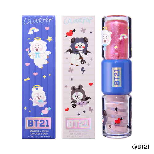Fluffy n’ Mysterious Sparkle + Swirl Lip Gloss Duo
