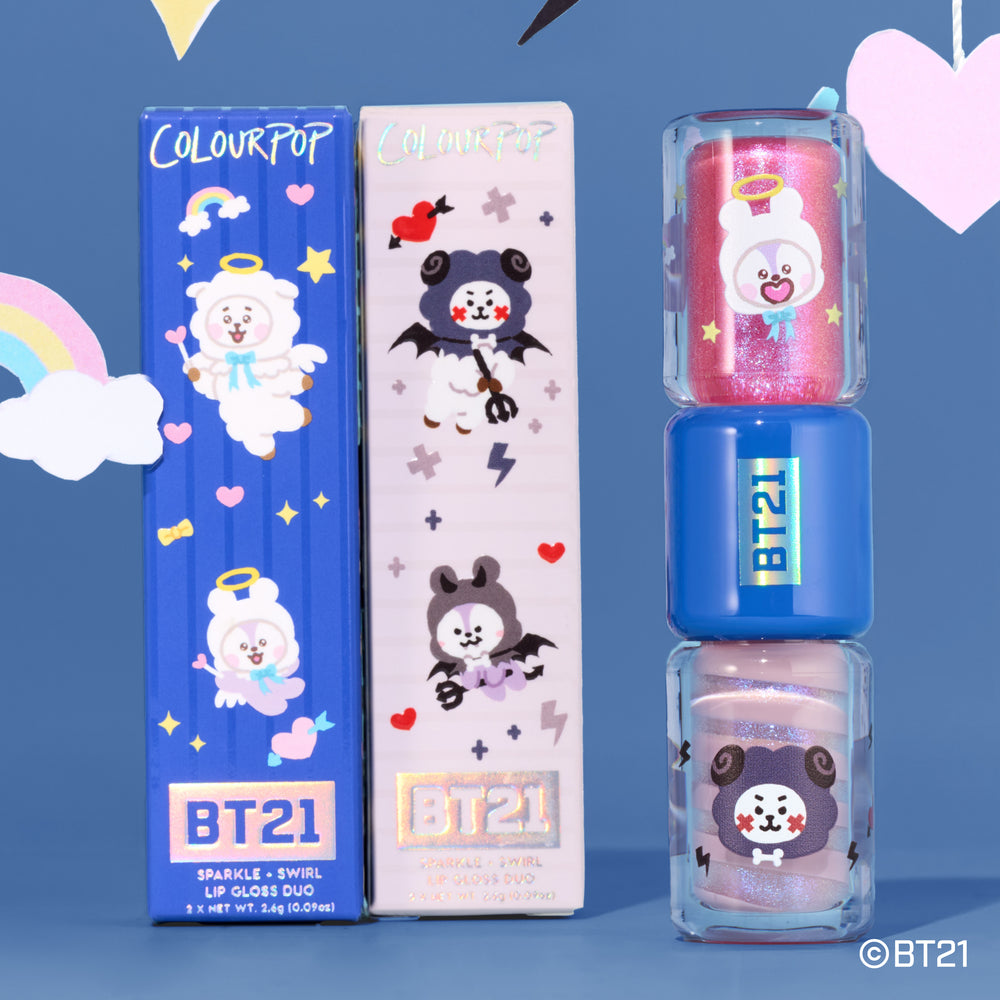Fluffy n’ Mysterious Sparkle + Swirl Lip Gloss Duo