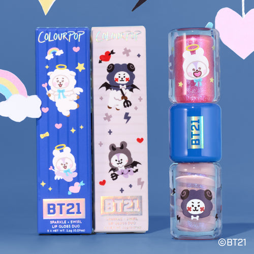 Fluffy n’ Mysterious Sparkle + Swirl Lip Gloss Duo