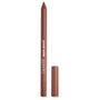 ColourPop Lippie Pencil in Chain Reaction stands uncapped to show its warm brown tip, the matte brown barrel with white logo and matching cap on a clean white studio background, showcasing a precise, long-wearing lip liner.