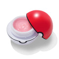 You’re a Catch Lip Mask revealing a swirled, shimmery pink balm as the glossy red-and-white spherical cap sits tilted aside, studio-lit on white; hydrating ColourPop Lip Mask packaging showcases creamy texture and playful design.