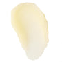 Vanilla Cake lip scrub swatch spreads in a smooth, pale yellow smear with fine sugar crystals and a glossy finish on a white background, showcasing texture and exfoliation; ColourPop Lip Scrub detail for soft, hydrated lips.