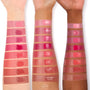 ColourPop TTS Exclusive Second Date Lip and Cheek Balm swatched on three forearms in a lineup of labeled shades, showing a mid‑tone rosy tint with a dewy sheen across light, medium, and deep skin tones for lips and cheeks.