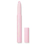 Colourpop Disco Disco Shadow Stix eye crayon standing upright with cap off, revealing a shimmering light pink cream eyeshadow tip, shown on a white background for a clean, minimal product shot.