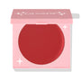 TTYL ColourPop Cream Blush in a half-closed pink compact, showcasing a large round pan of matte warm terracotta-red with star accents and the ColourPop logo on the lid, set against a white background.