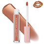 ColourPop Ultra Matte Lip Double Date displayed with the tube open and doe-foot applicator, a warm terracotta nude matte swatch behind, pink cap with white stars, and a Top Rated badge on a clean white background.