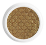 ColourPop Moonwalk Super Shock Shadow displaying a shimmery olive-gold, green-shift duochrome pan with a honeycomb texture, set in an open white jar, shown top-down on a clean white background.