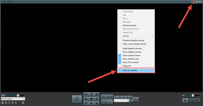 Add Camera in Blue Iris